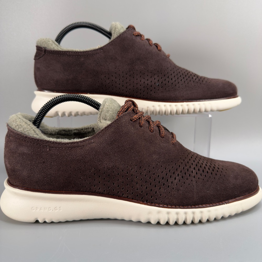 Cole Haan 2.ZeroGrand Perforated Laser Wing Oxford Mens‎ 8.5 8 1/2 M Suede Lace
